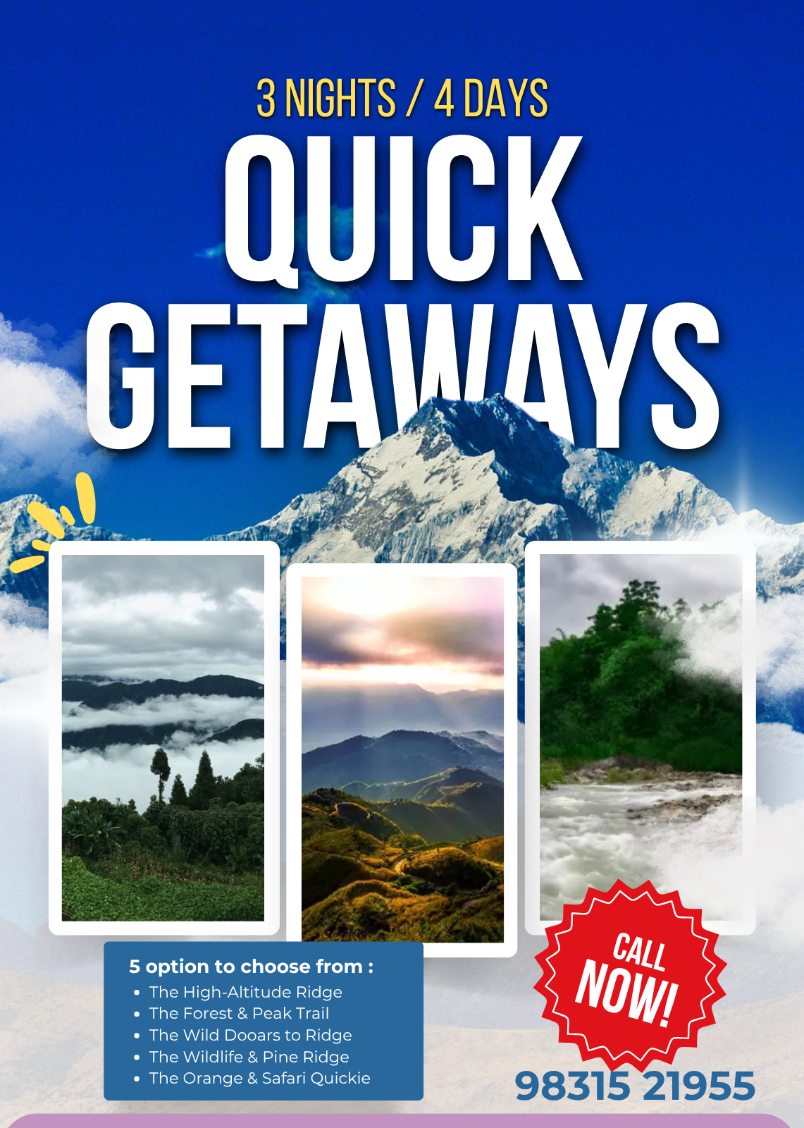 3 Nights 4 Days